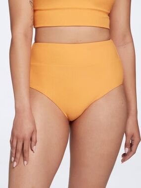 CALIA by Carrie Underwood High-Waist Swim Bottoms in Bright Orange